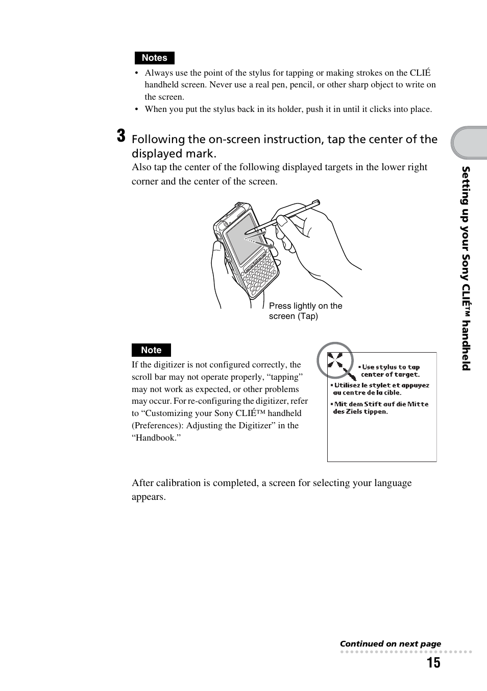 Sony PEG-TG50 User Manual | Page 15 / 100