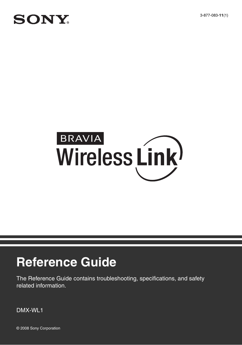 Sony DMX-WL1 User Manual | 24 pages