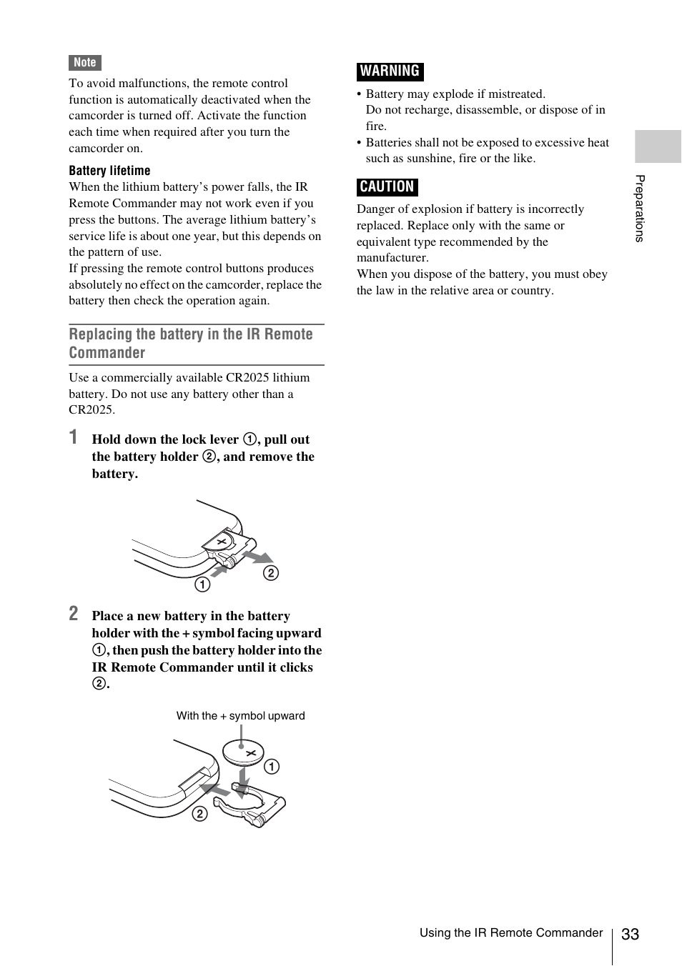 Sony PMW-F3K User Manual | Page 33 / 164