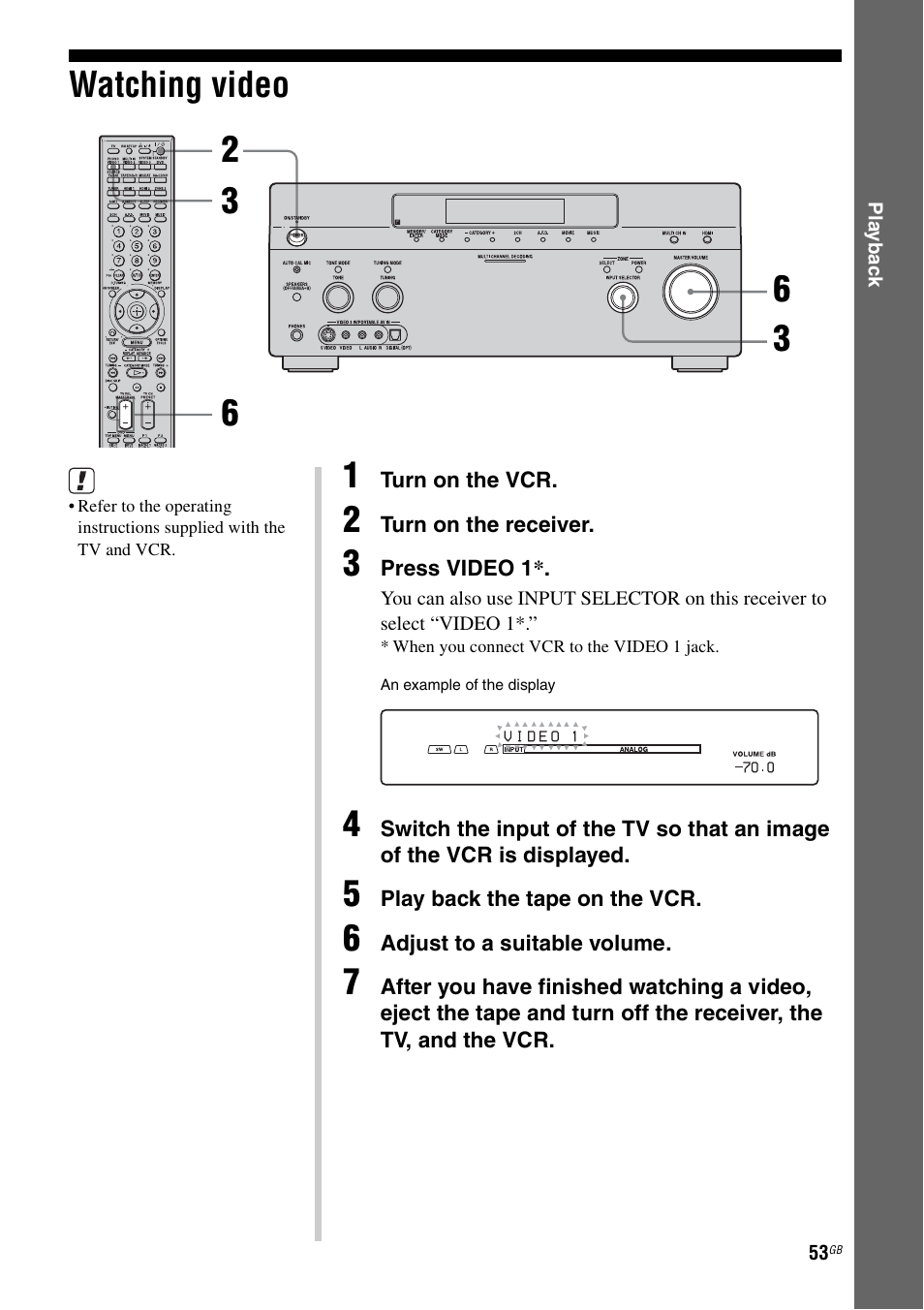 Watching video | Sony STR-DG1000 User Manual | Page 53 / 123