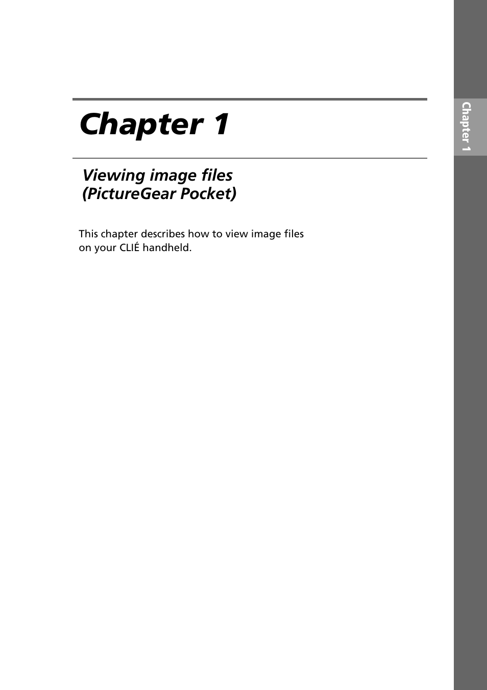Chapter 1 | Sony PEG-T615C User Manual | Page 9 / 104