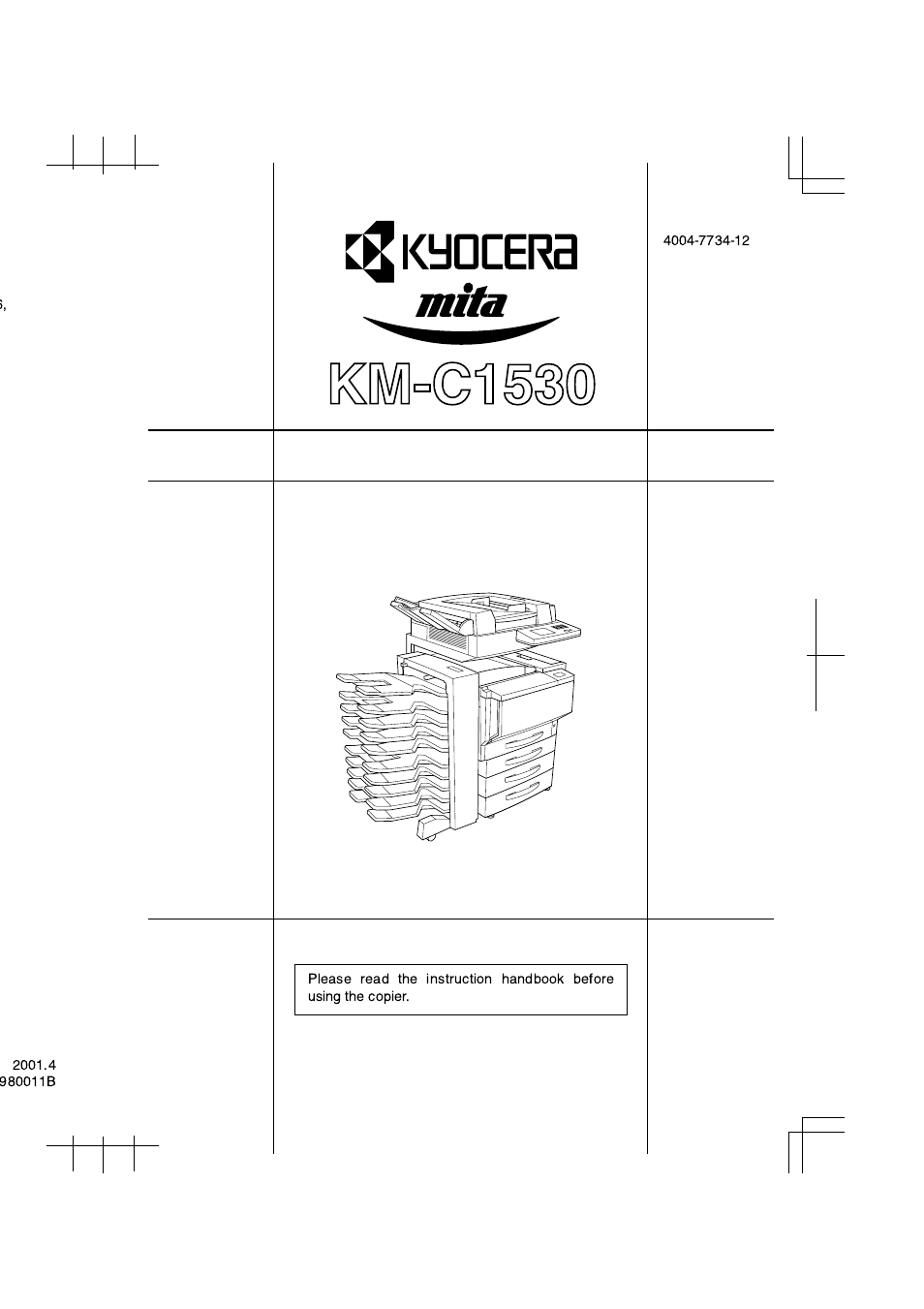 Kyocera KM-C1530 User Manual | 280 pages