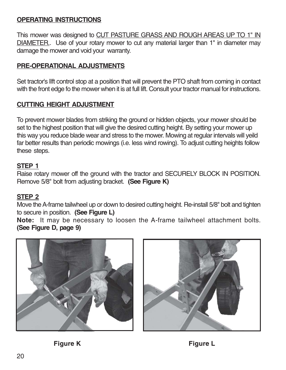 King Kutter Rotary Mower User Manual | Page 20 / 46