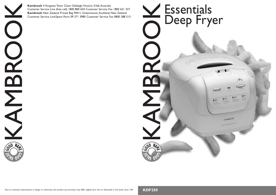 Kambrook KDF250 User Manual | 6 pages