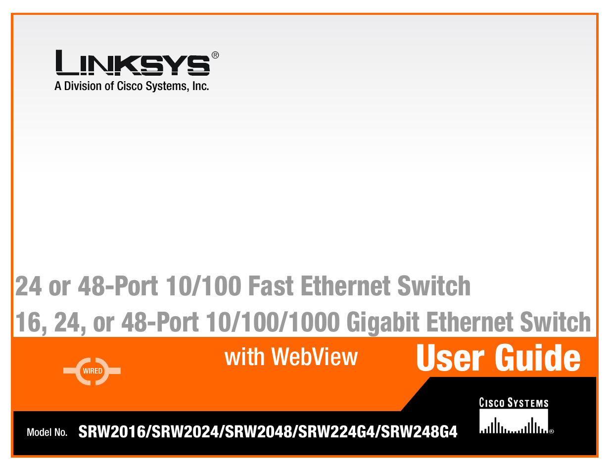 Linksys SRW2016 User Manual | 123 pages