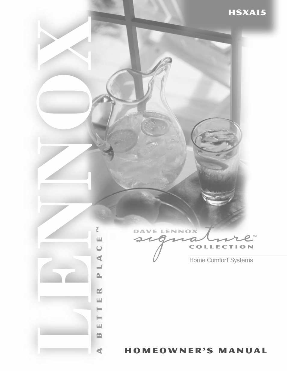 Lennox International Inc. HSXA15 User Manual | 4 pages