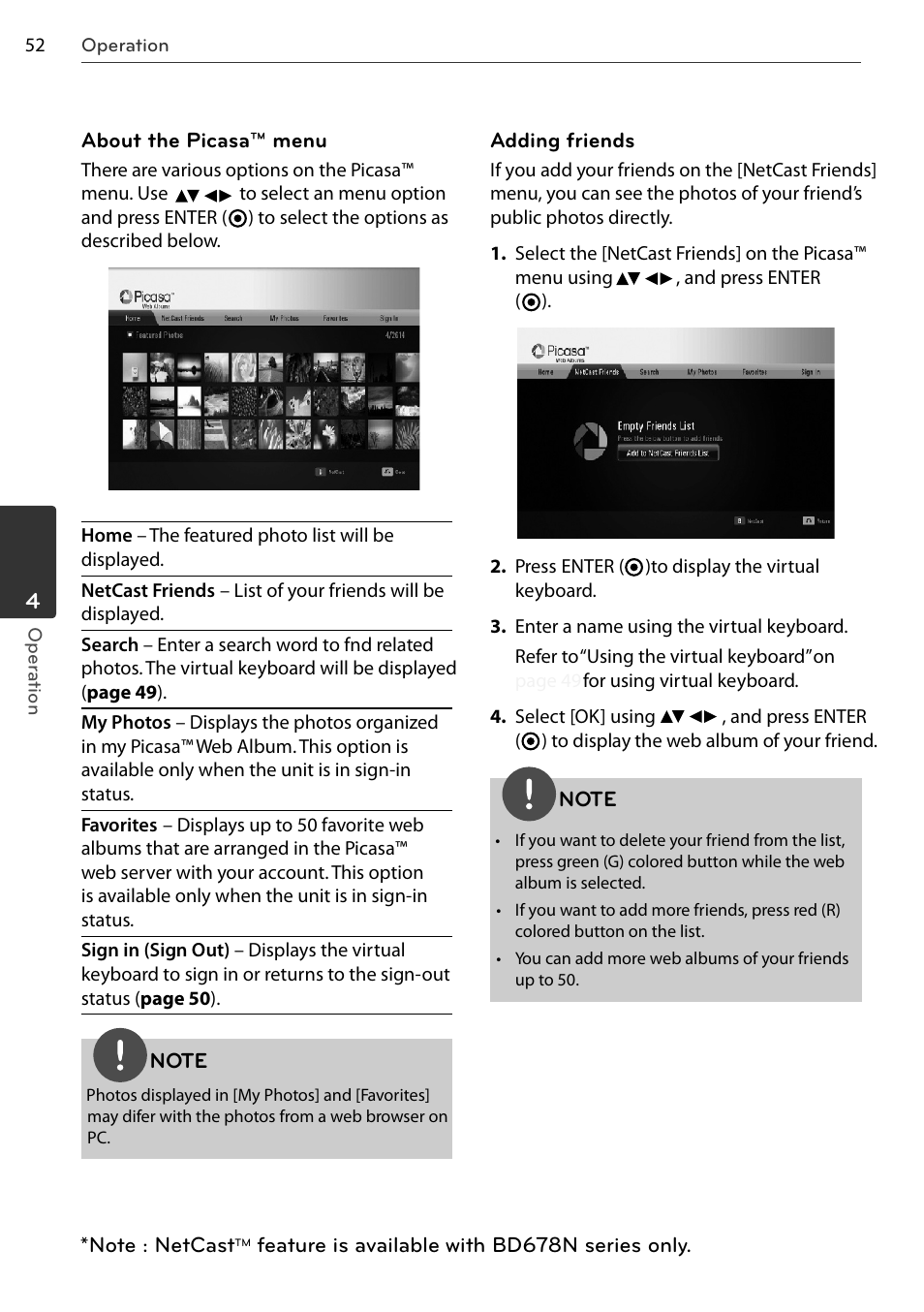 LG BD678N User Manual | Page 52 / 72