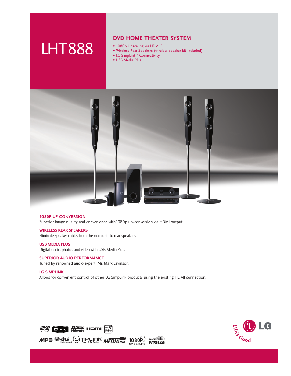 LG LHT888 User Manual | 2 pages