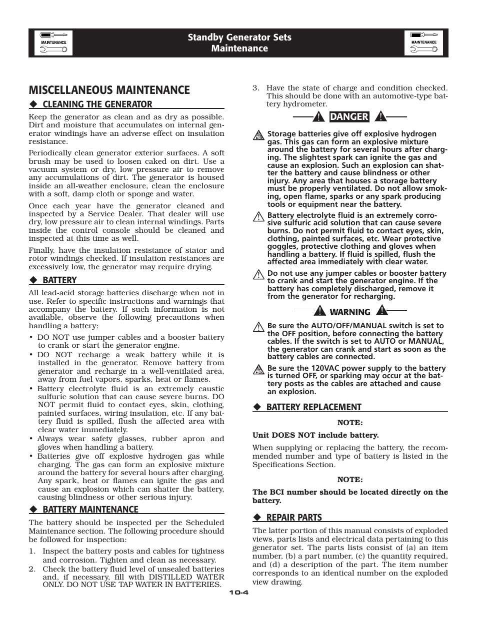Miscellaneous maintenance | LG 30kW User Manual | Page 19 / 60