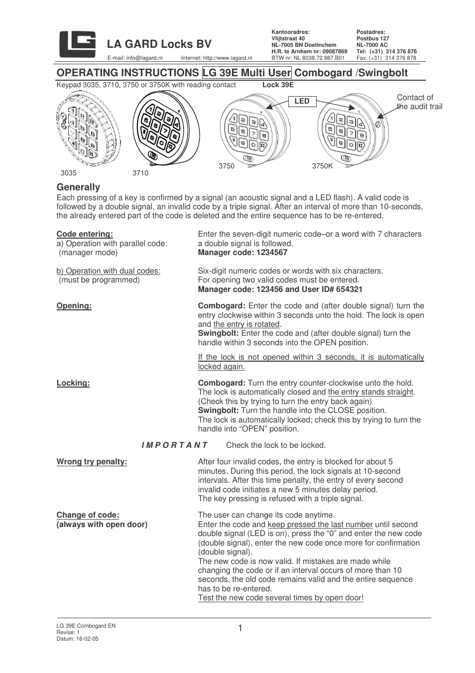 LG 39E Multi User Manual | 3 pages