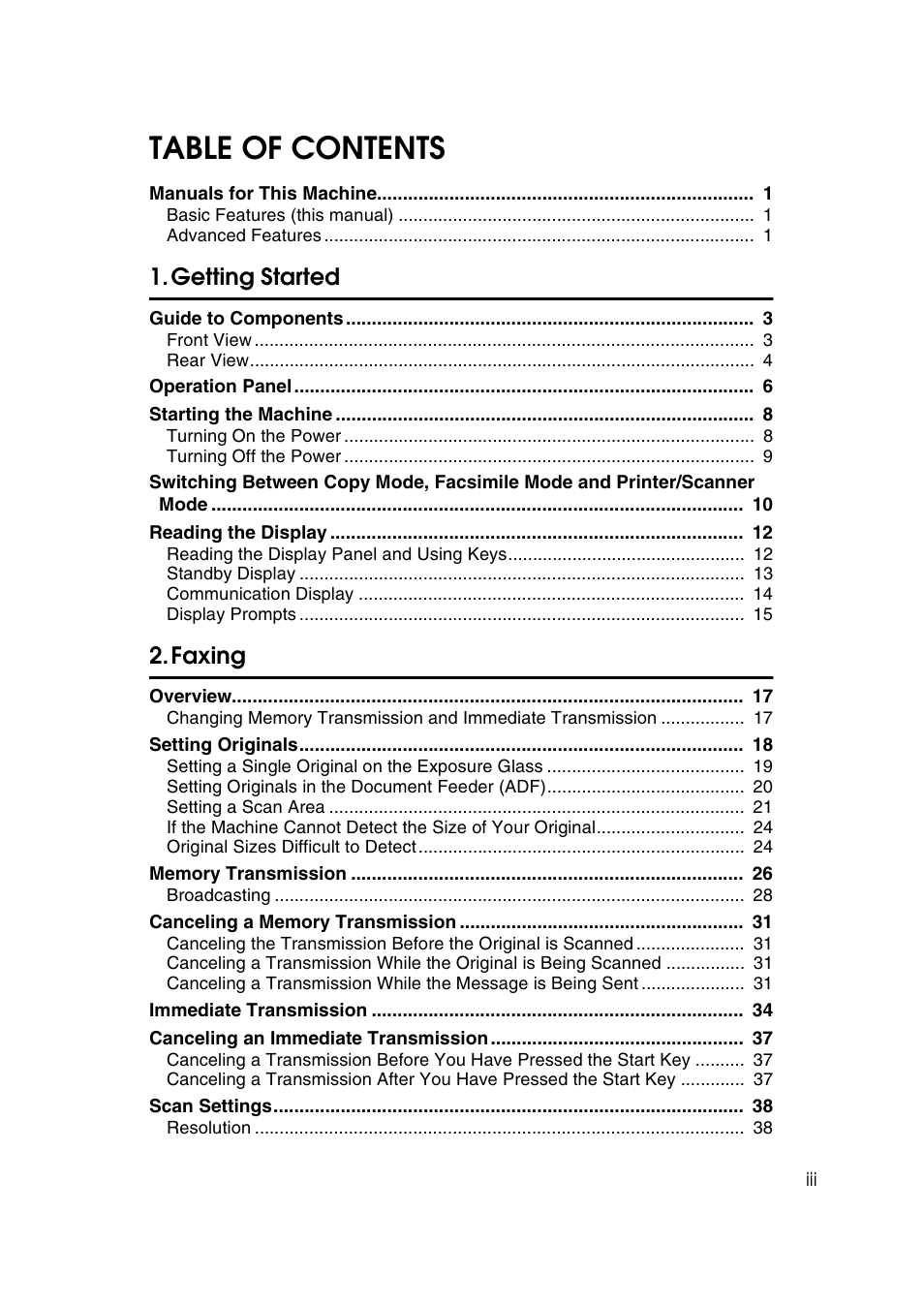 LG Option Type 1045 User Manual | Page 7 / 89