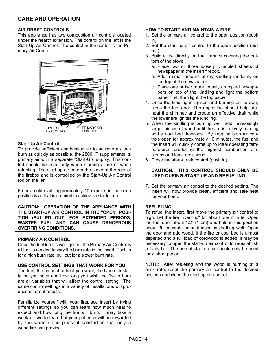 LG EARTH STOVE 2800HT User Manual | Page 14 / 29