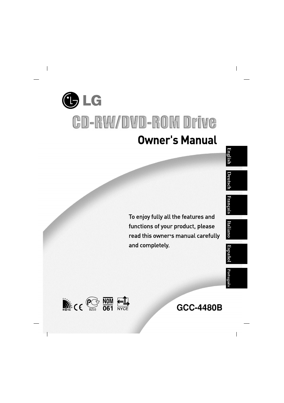 LG GCC-4480B User Manual | 18 pages