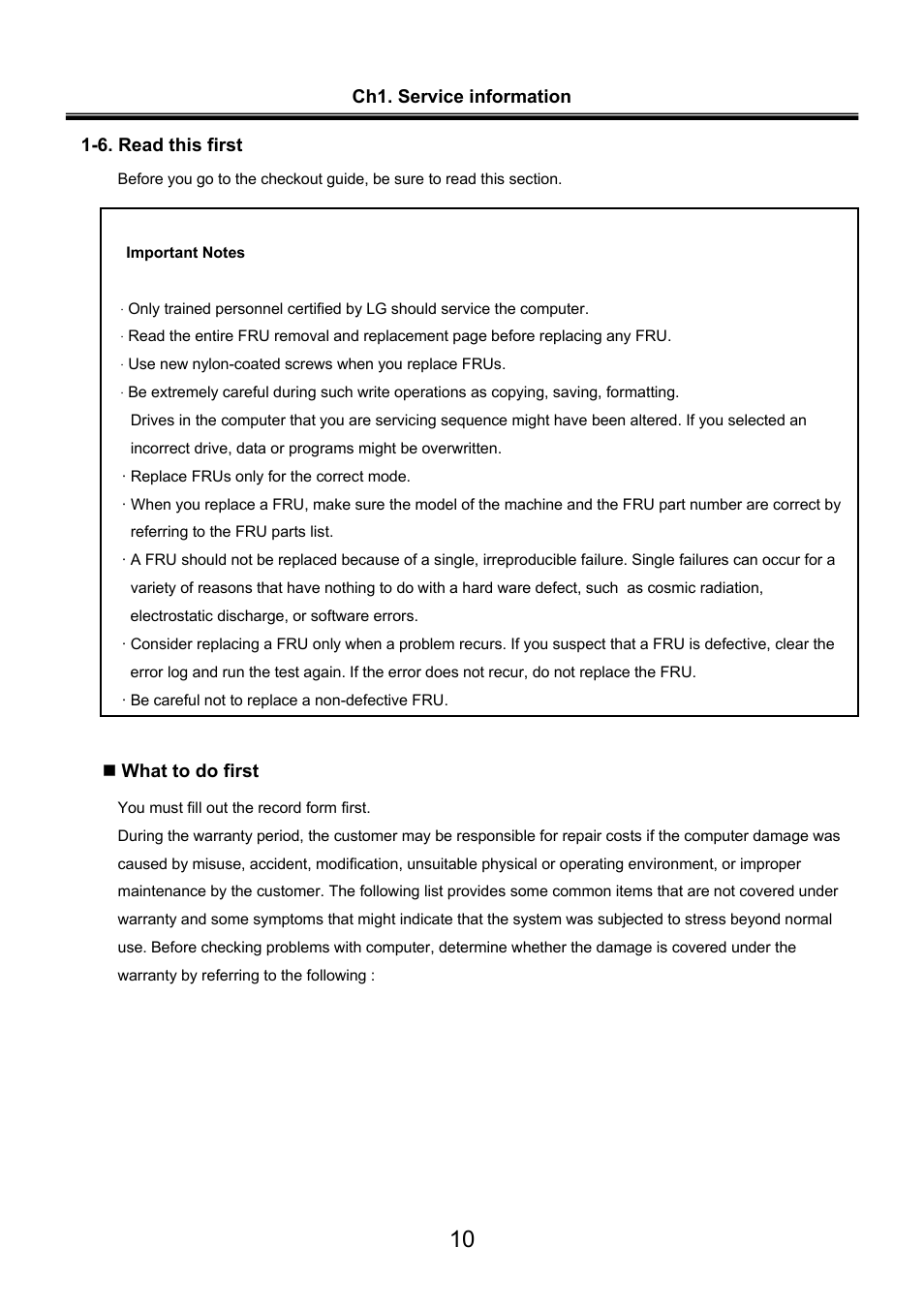 LG LW60 User Manual | Page 11 / 118