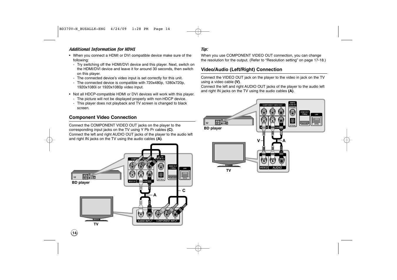 LG BD-370 User Manual | Page 14 / 56