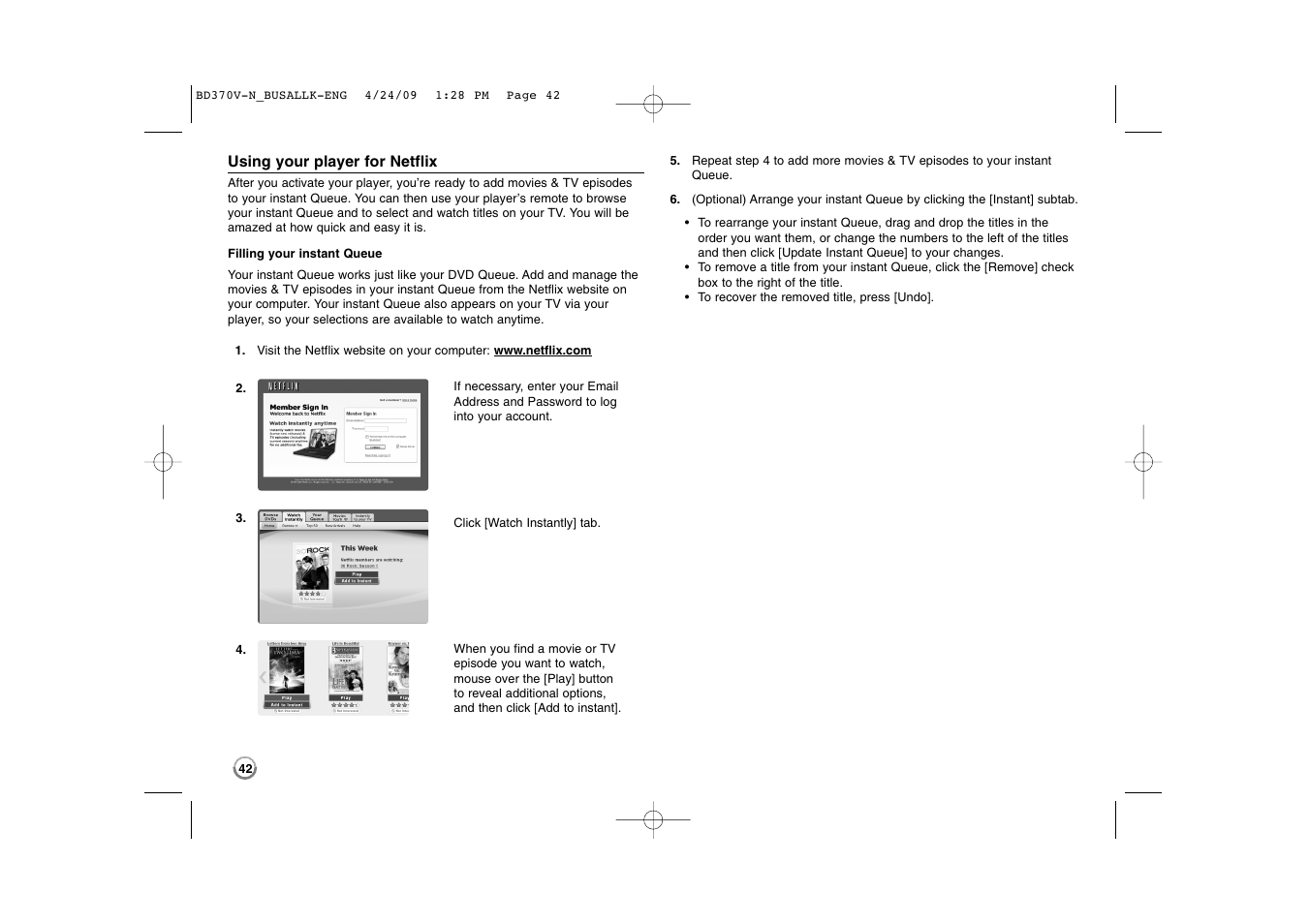LG BD-370 User Manual | Page 42 / 56