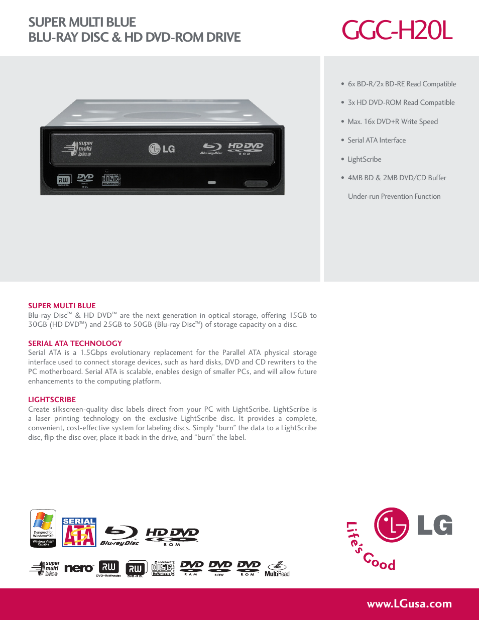 LG GGC-H20L User Manual | 2 pages