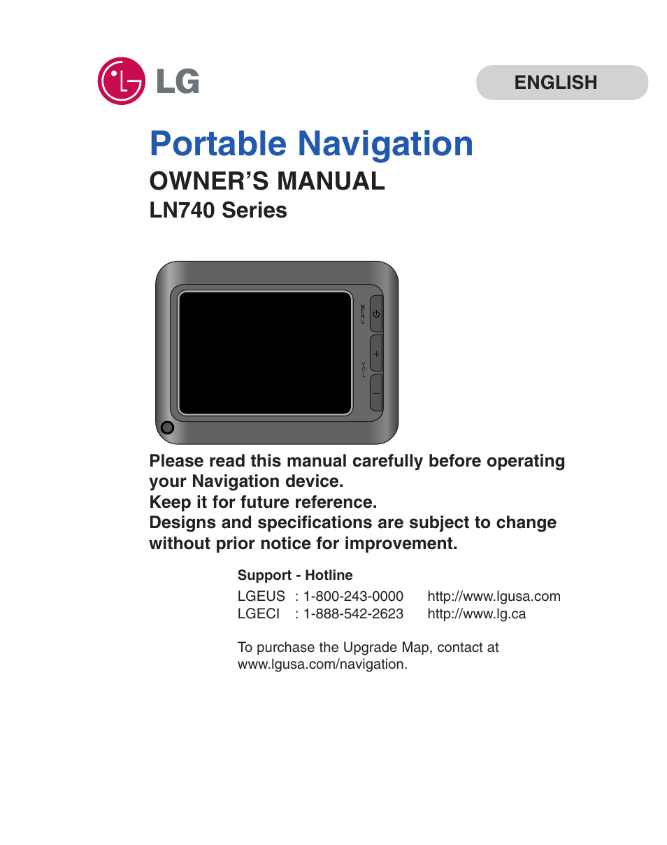 LG LN740 User Manual | 82 pages