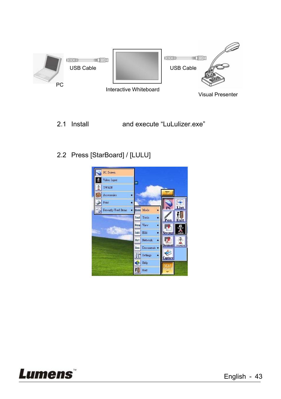 Lumens Technology KX-TG2560BKX-TG2560B DC260 User Manual | Page 44 / 49
