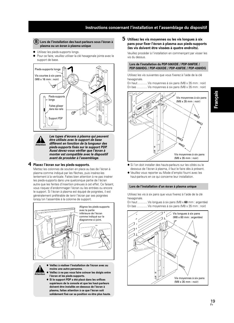 Fran çais | Pioneer PDK-FS05 User Manual | Page 19 / 63