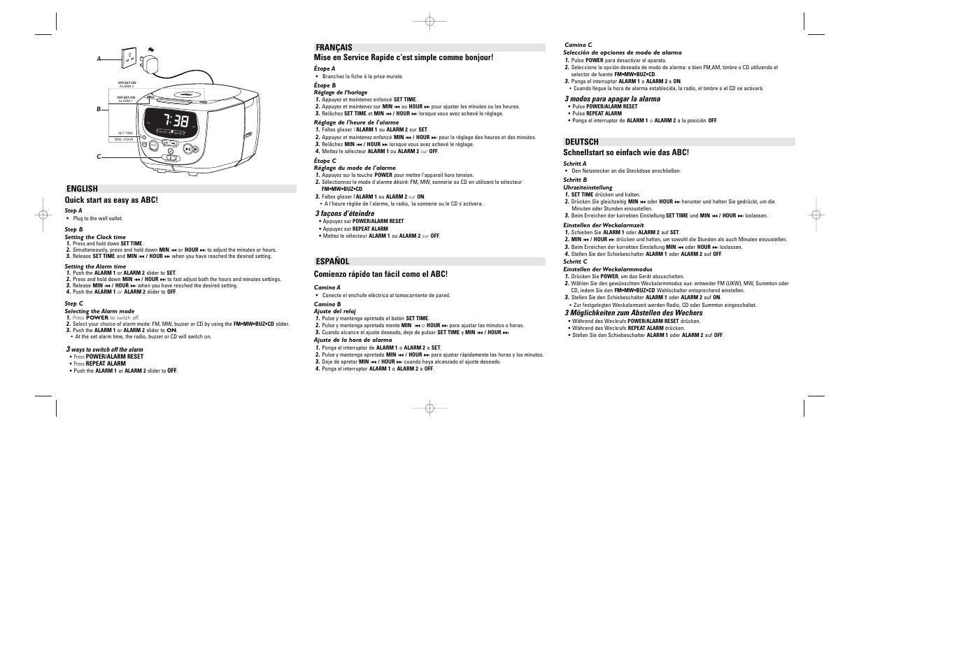 Philips AJ3910/00C User Manual | 2 pages