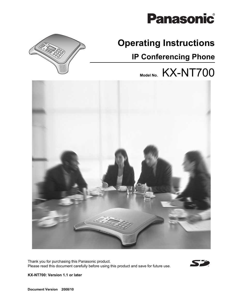 Panasonic KX-NT700 User Manual | 72 pages