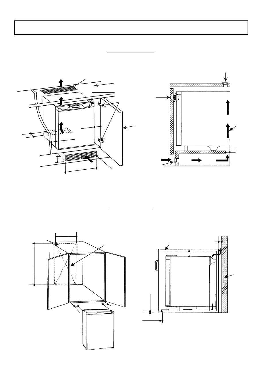 Installation (cont.), Fig. 3 fig. 4, Fig. 5 fig. 6 | Minibar, Furniture-1, Furniture-2 | Panasonic AKL4U2 User Manual | Page 4 / 8