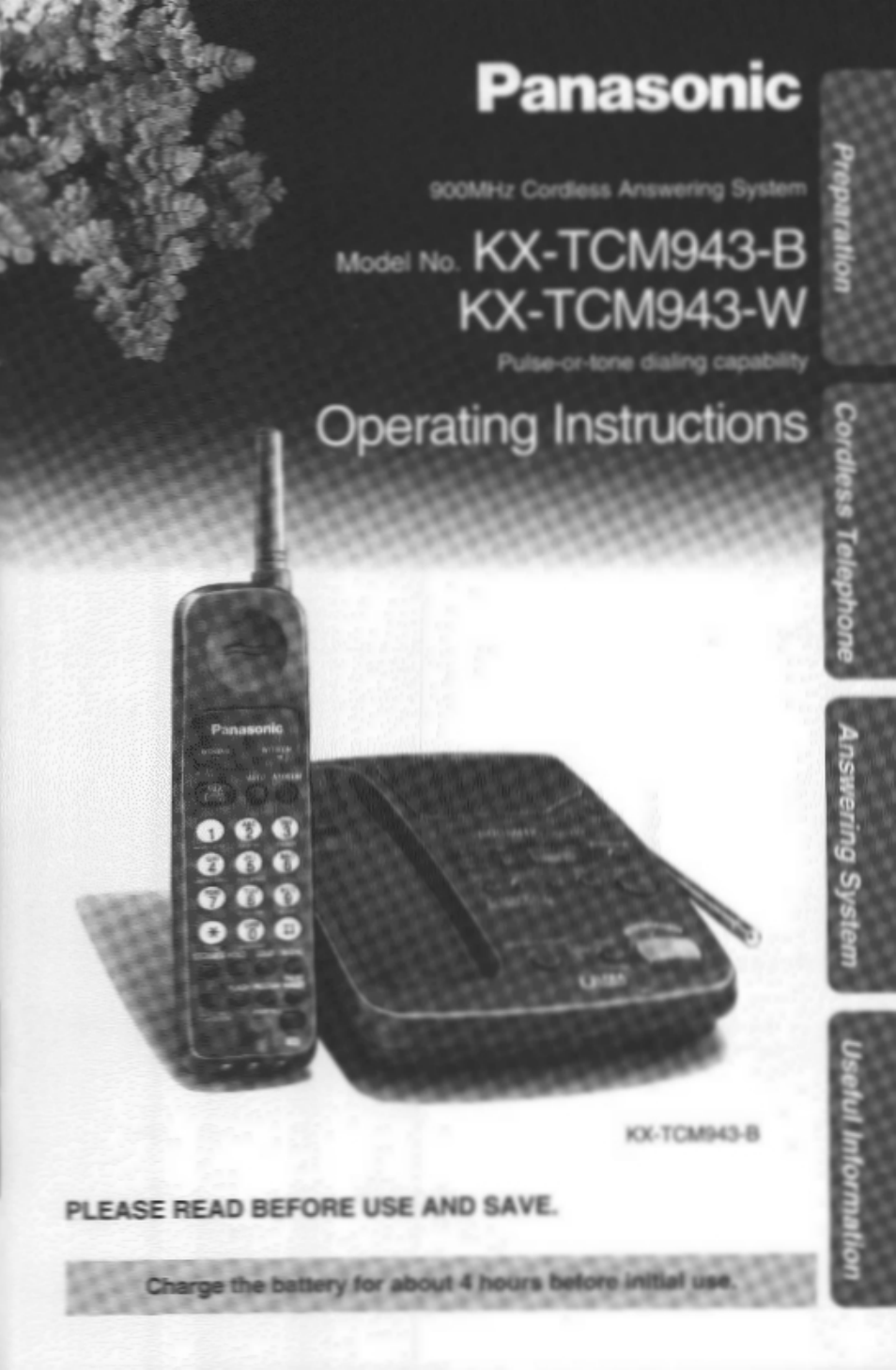 Panasonic KX-TCM943-B User Manual | 64 pages