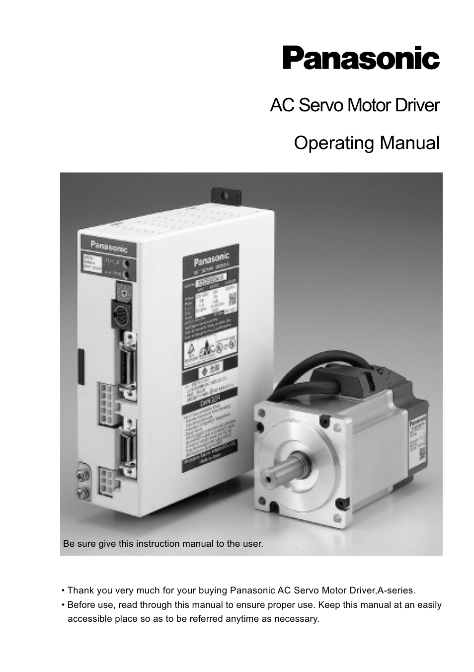 Panasonic MDDDT5540 User Manual | 133 pages
