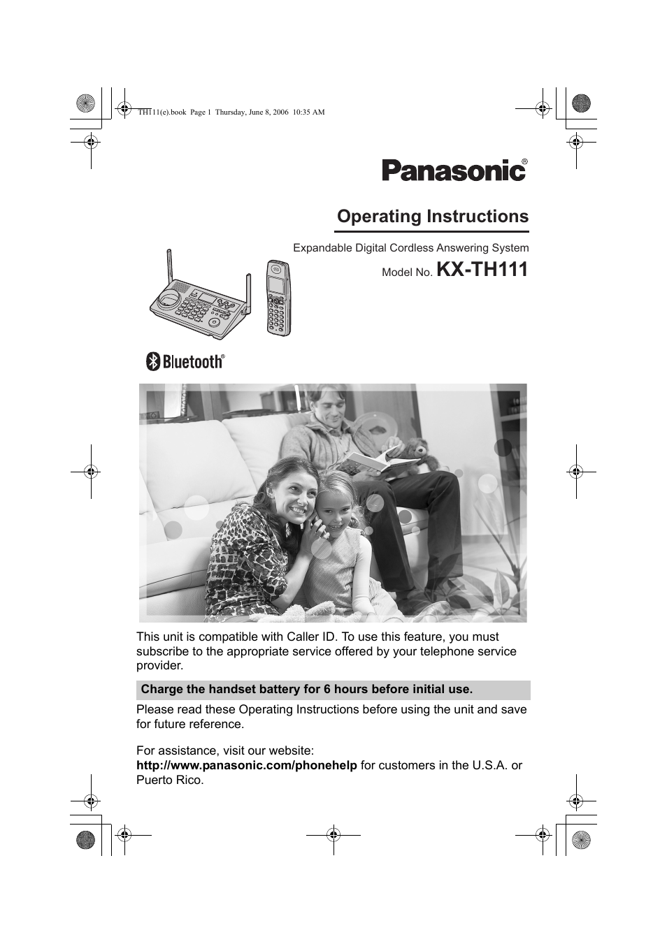 Panasonic KXTH111 User Manual | 88 pages