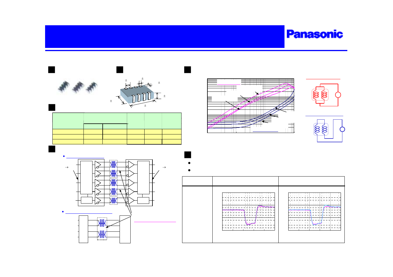 Panasonic Noise Filter Array User Manual | 1 page