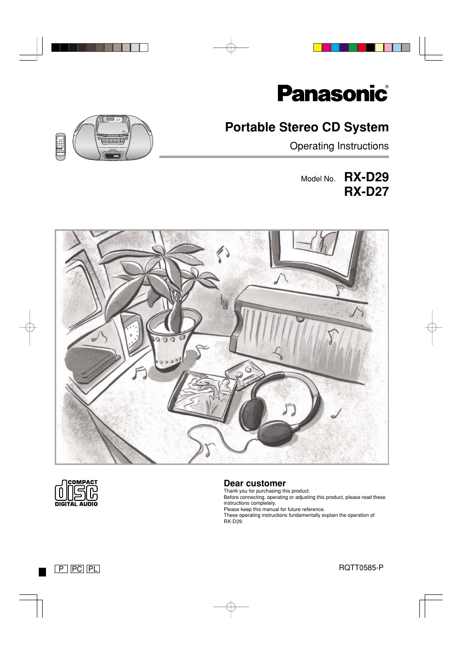 Panasonic RX-D29 User Manual | 12 pages