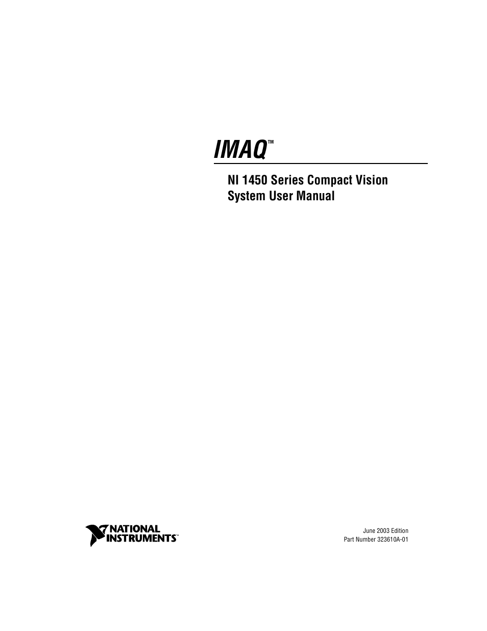 National Instruments NI 1450 Series User Manual | 83 pages