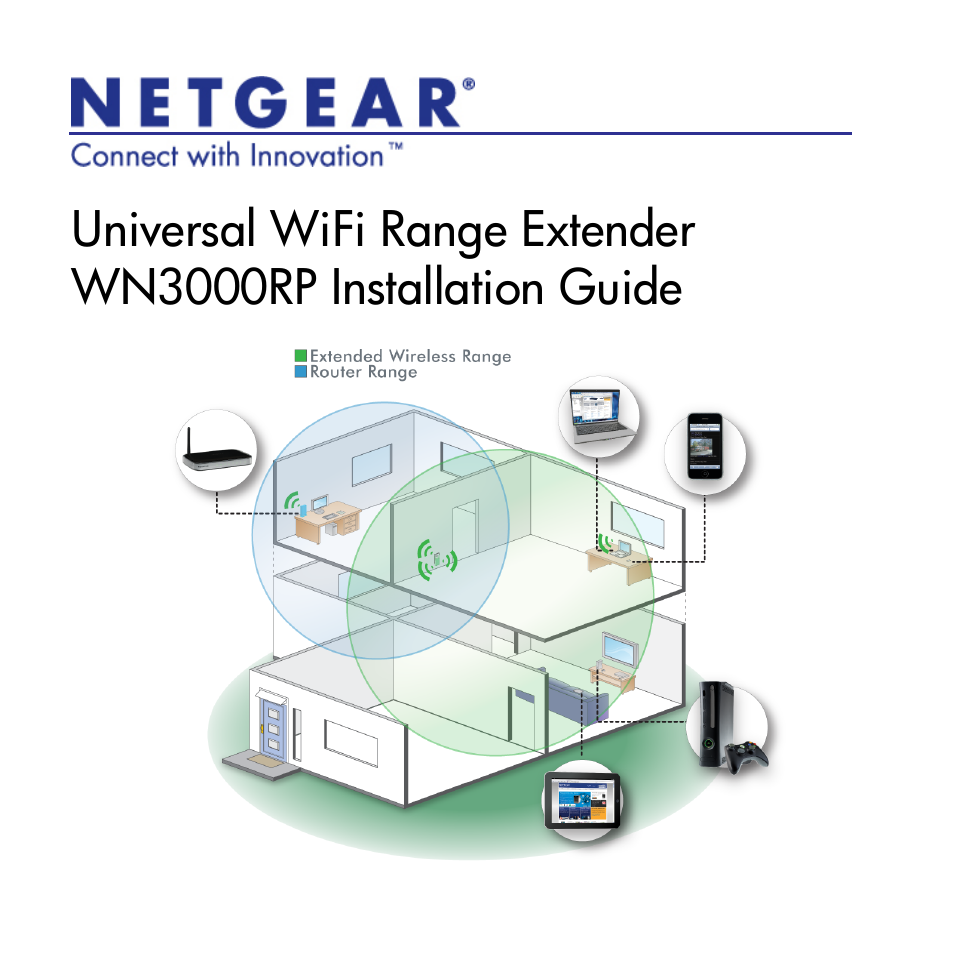 NETGEAR Universal WiFi Range Extender WN3000RP User Manual | 16 pages