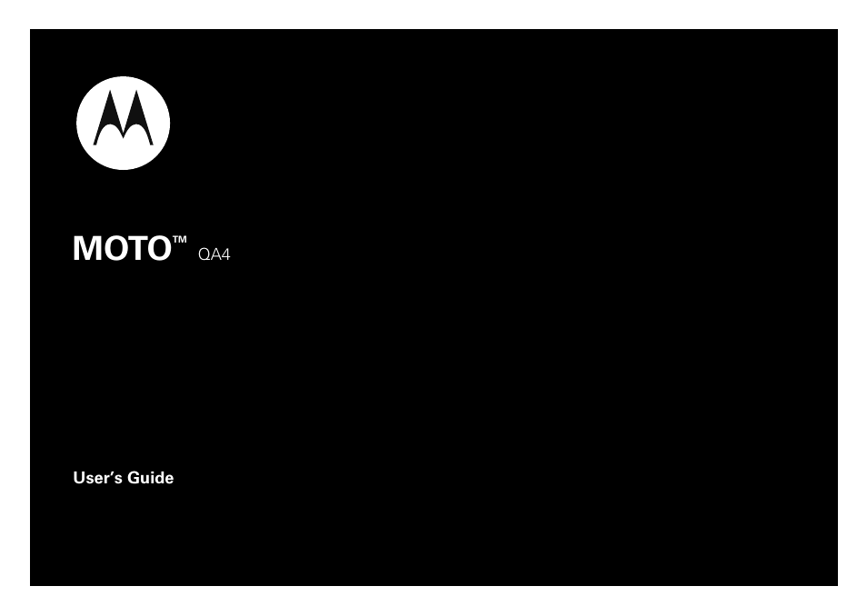 Nikon MOTO QA4 User Manual | 66 pages