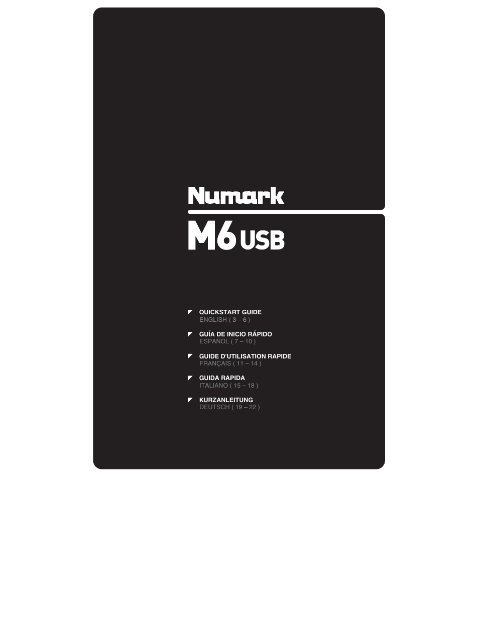 Numark Industries M6 User Manual | 24 pages