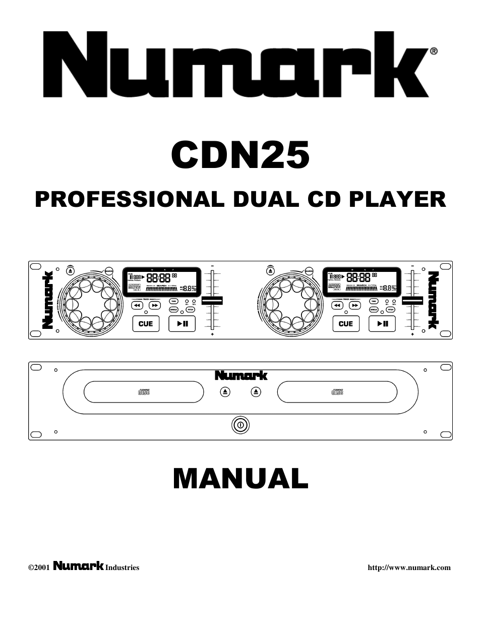 Numark Industries CDN25 User Manual | 16 pages