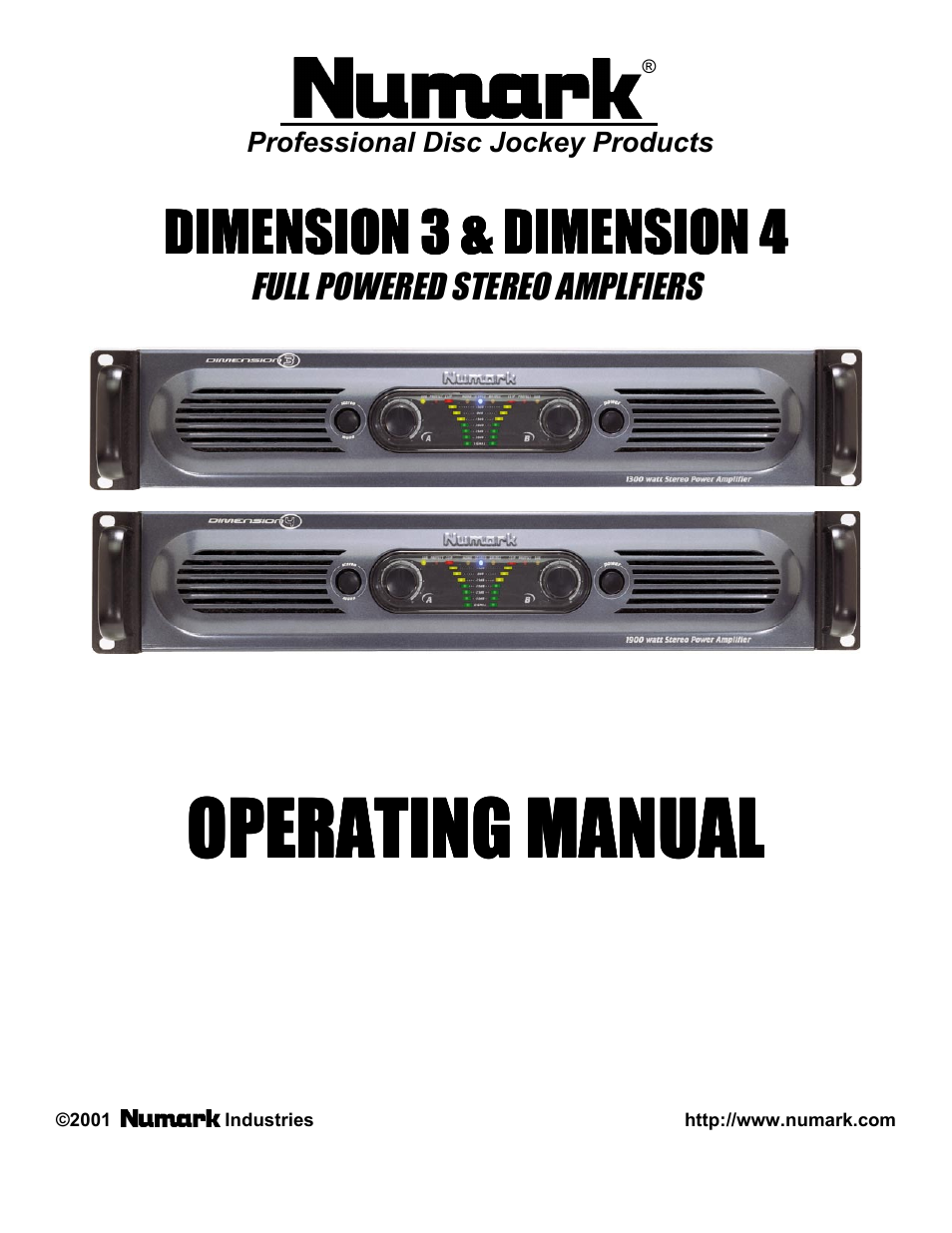 Numark Industries 3 User Manual | 8 pages
