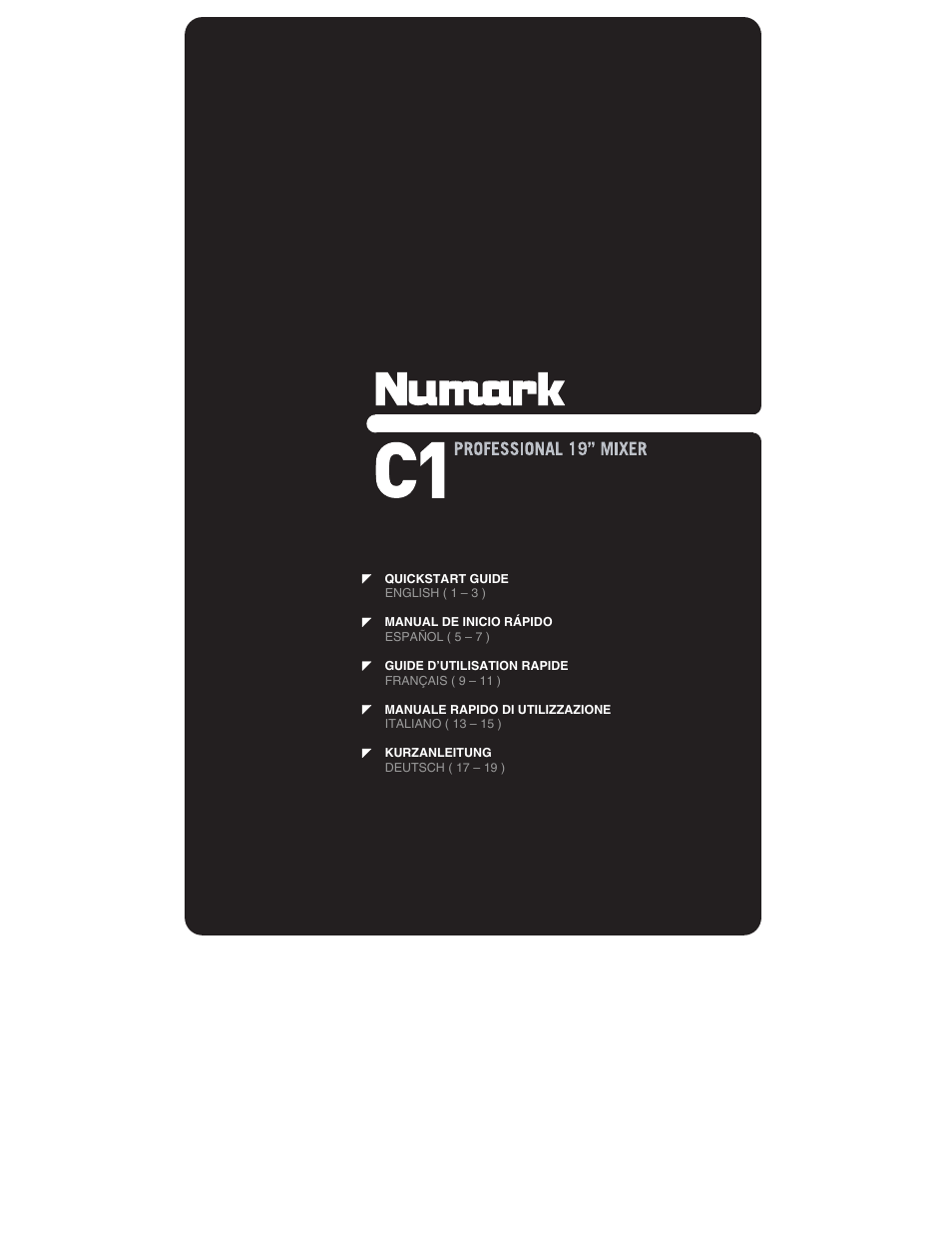 Numark Industries C1 User Manual | 24 pages