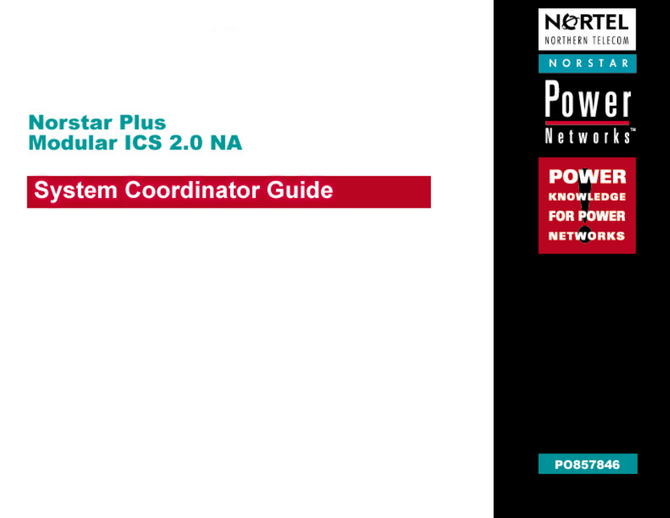 Nortel Networks P0857846 User Manual | 187 pages