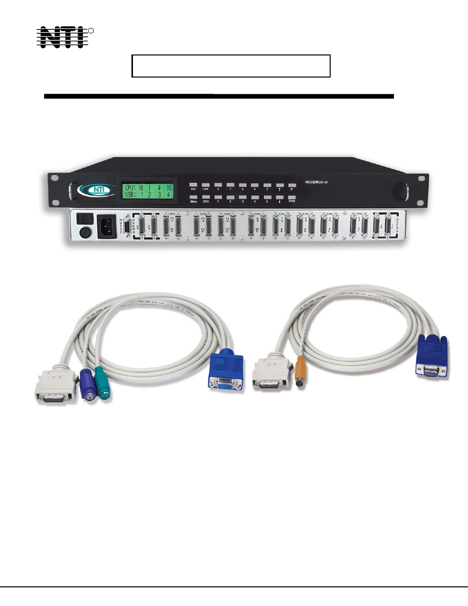 Network Technologies NODEMUX ST-NXM-U-HD User Manual | 27 pages