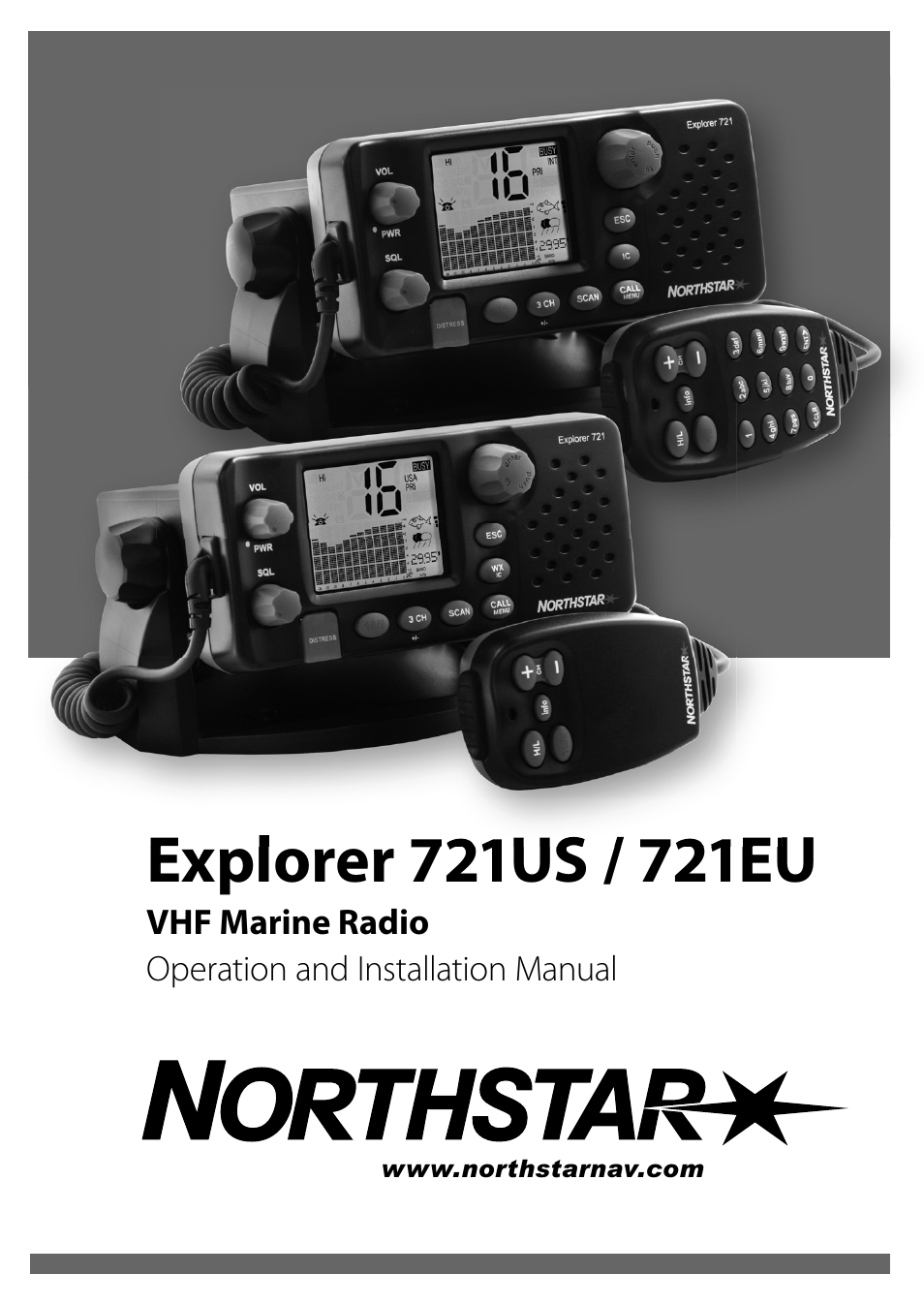 NorthStar Navigation VHF Marine Radio Explorer 721US User Manual | 61 pages