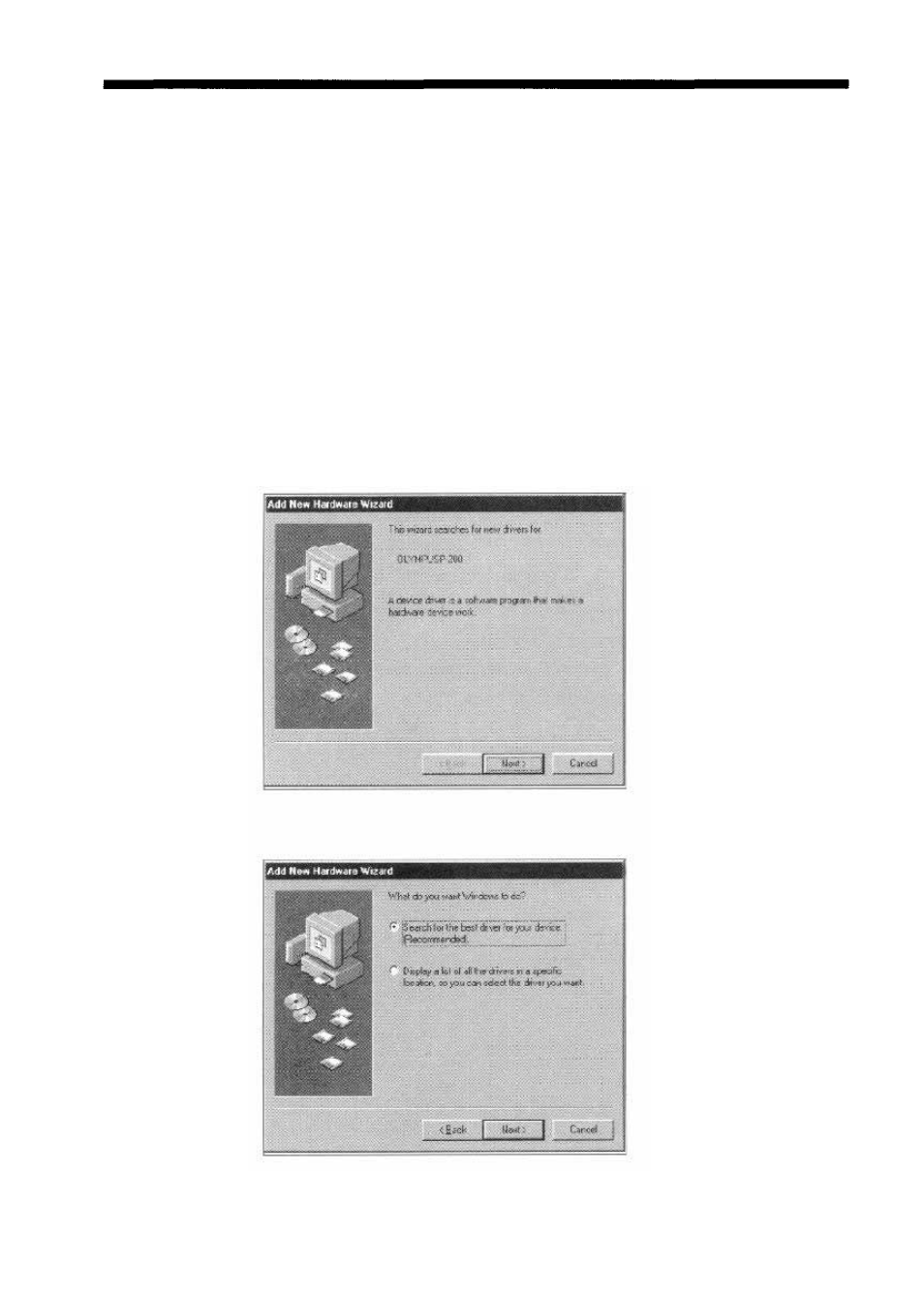 Installing the software, Easy installation (plug & play) | Olympus CAMEDIA P-200 User Manual | Page 5 / 68