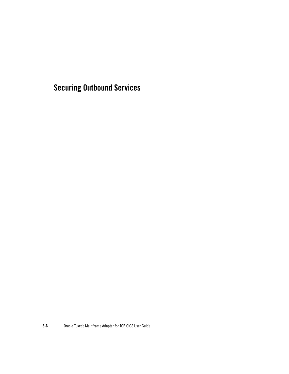 Securing outbound services | Oracle Audio Technologies Oracle Tuxedo User Manual | Page 34 / 112