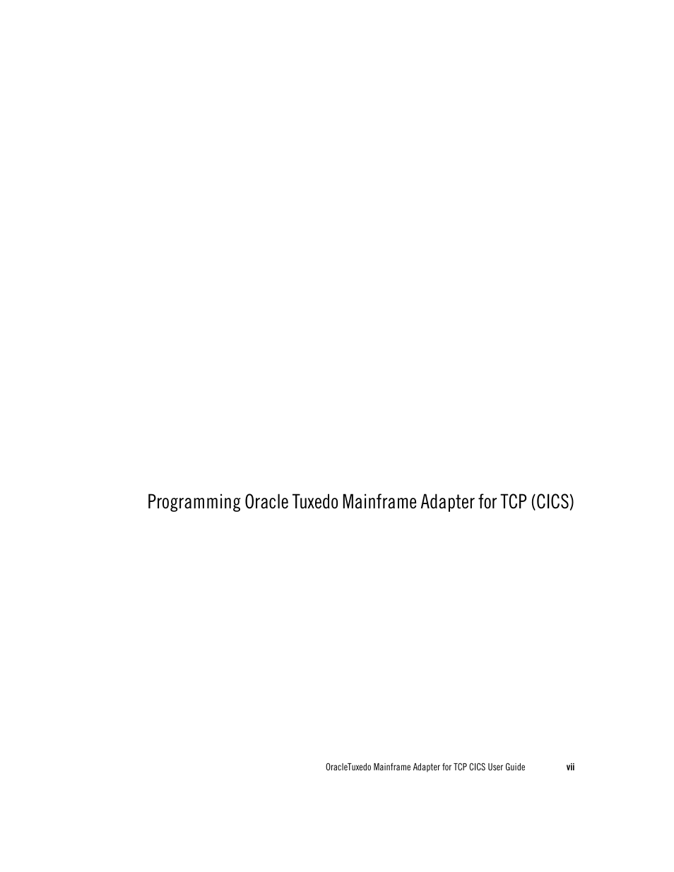 Oracle Audio Technologies Oracle Tuxedo User Manual | Page 7 / 112