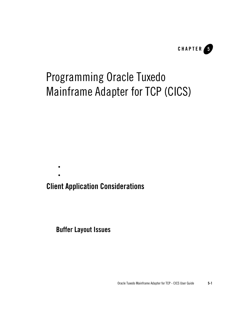 Client application considerations, Buffer layout issues | Oracle Audio Technologies Oracle Tuxedo User Manual | Page 89 / 112
