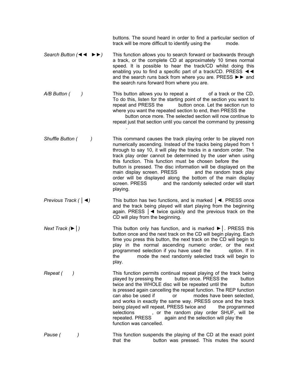 Oracle Audio Technologies CD 2000 User Manual | Page 16 / 21