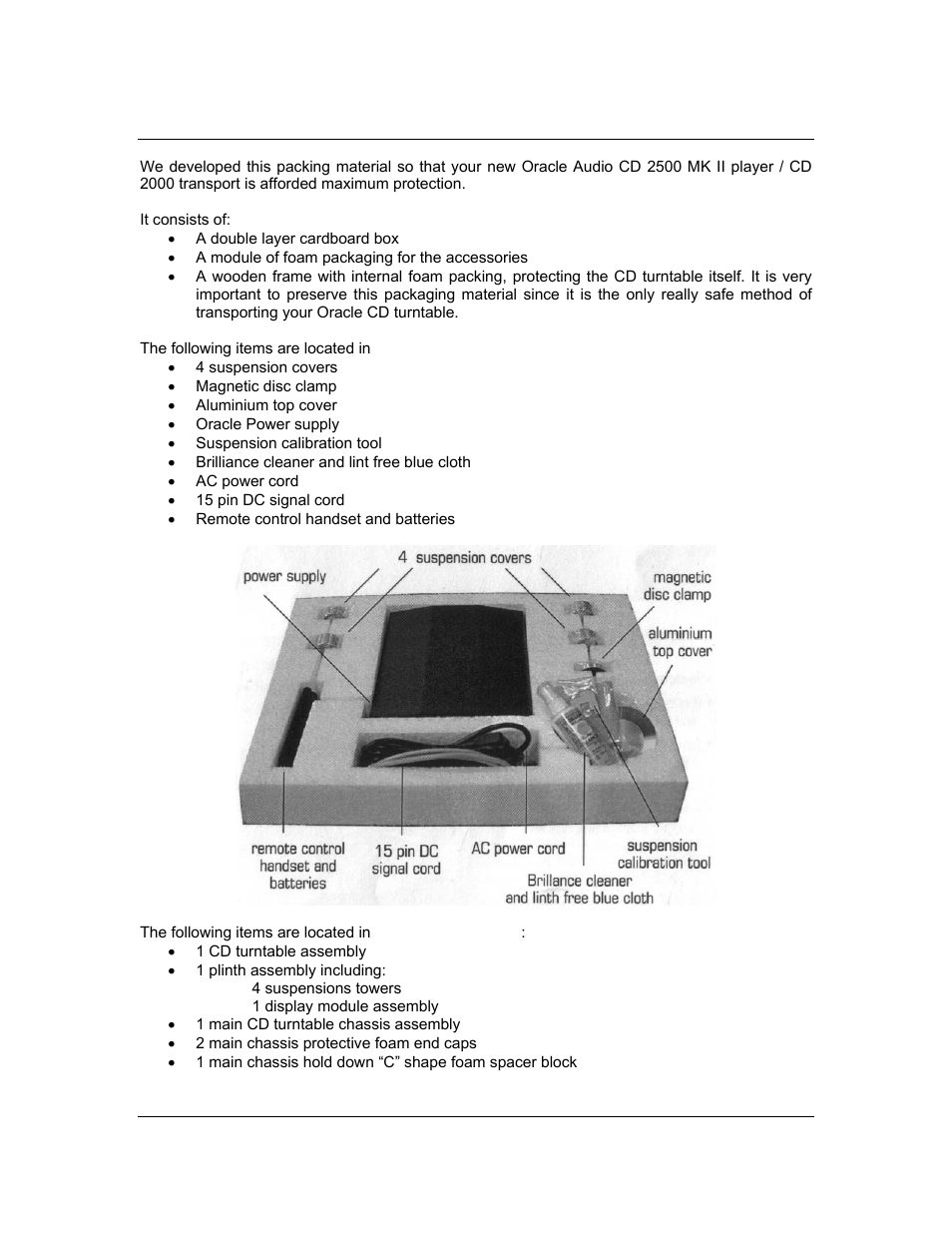 Content | Oracle Audio Technologies CD 2000 User Manual | Page 4 / 21