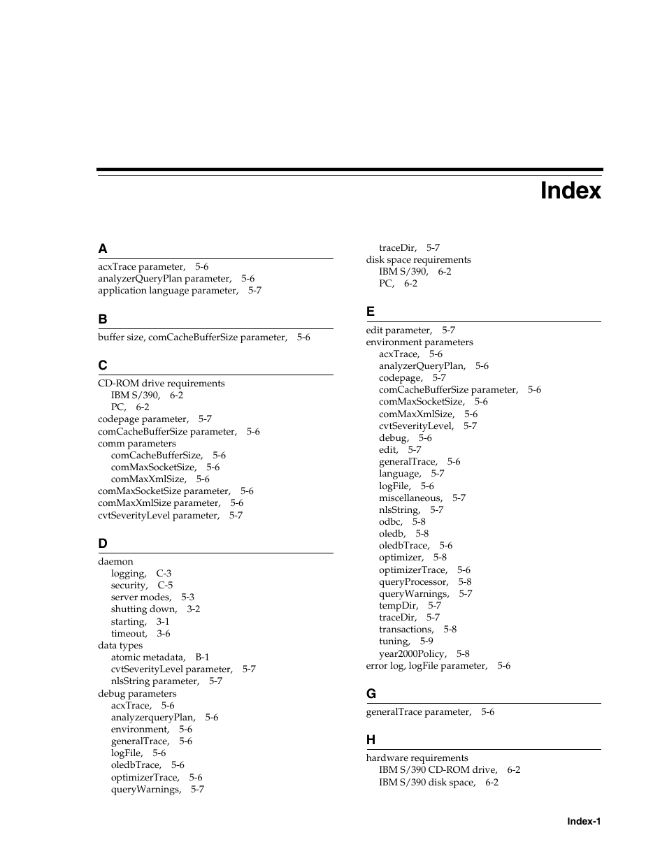 Index | Oracle Audio Technologies B31003-01 User Manual | Page 109 / 112