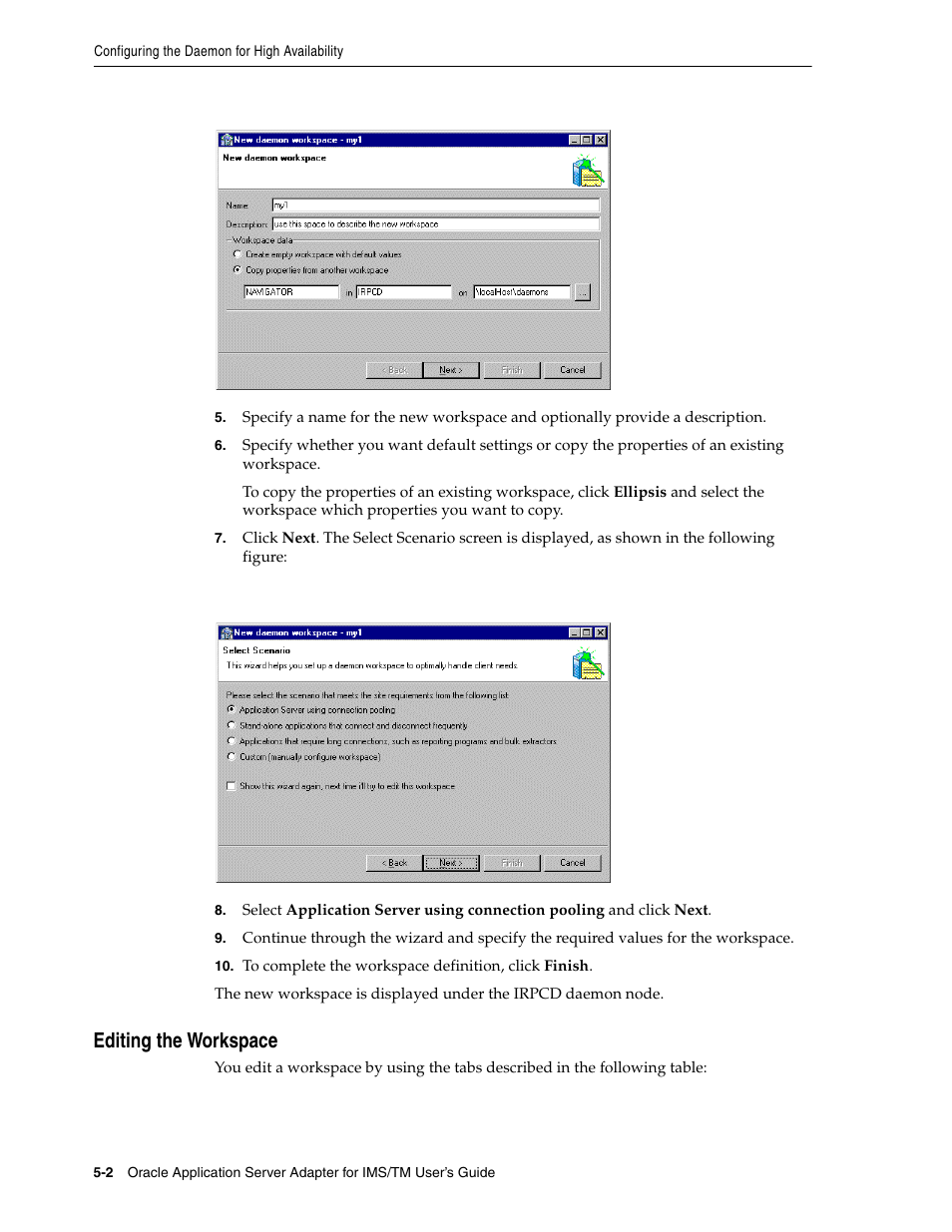 Editing the workspace | Oracle Audio Technologies B31003-01 User Manual | Page 38 / 112